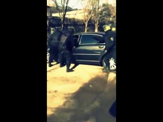 sobr vs audi a8 in moscow 03/25/2015, assault and seizure of bandits, shootout, special forces